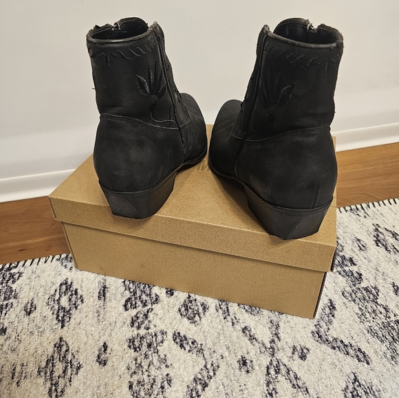 Leather Western Boots Hunter Run Black - Picture 4 of 9